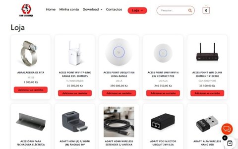 Catálogo de produtos da loja Com Segurança